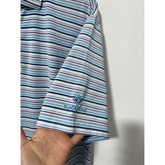 Peter Millar Summer Comfort Polo Shirt Size L Golf Stretch Fit Performance LOGO - Picture 4 of 8